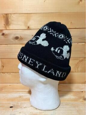 Vintage Disneyland Mickey Inc Mickey Mouse Beanie - Black / White